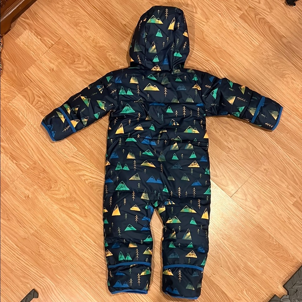 Columbia Kids Puffer Jacket - Blue and Green - Picture 3 of 4